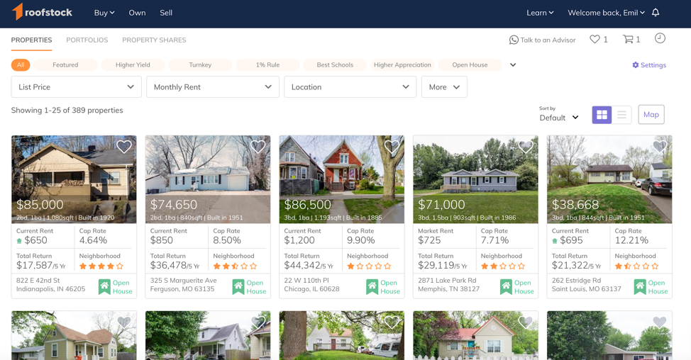 Top Real Estate Investing Apps - Roofstock